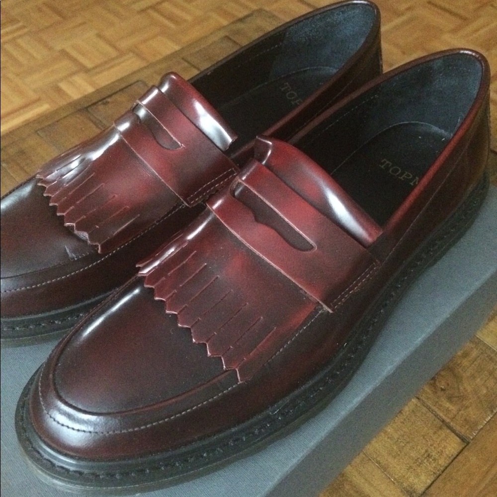 TopMan Burgundy Palmer Loafer